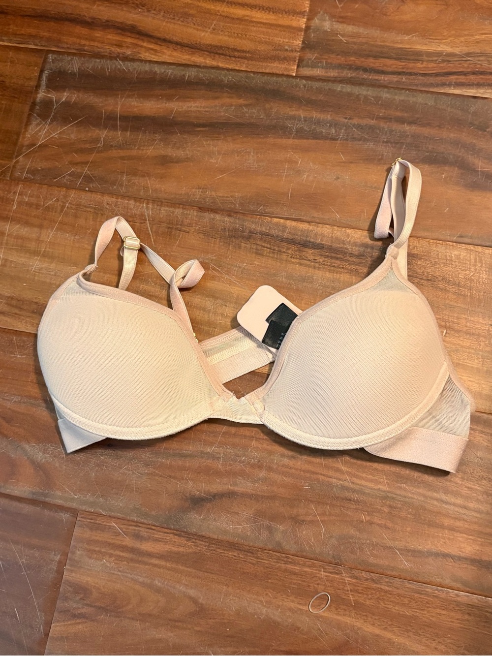 Pepper Mesh All You Bra Blush Nude Underwire Size 34 A (1027)